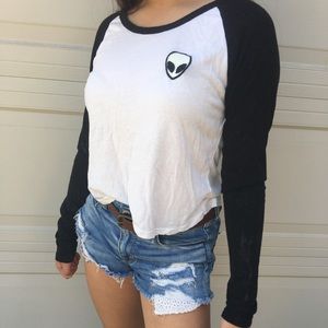 Alien Baseball Tee